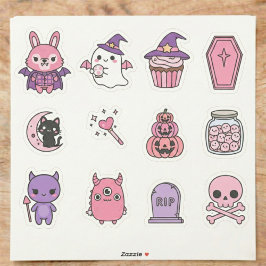 Adesivo Kawaii Pastel Moonlight Magic Sticker Pack