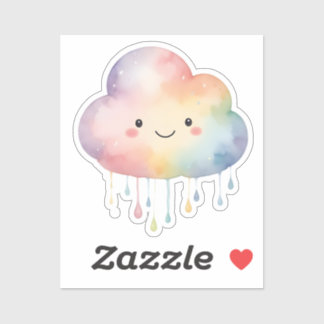 Adesivo Kawaii Rainbow Cloud Sticker