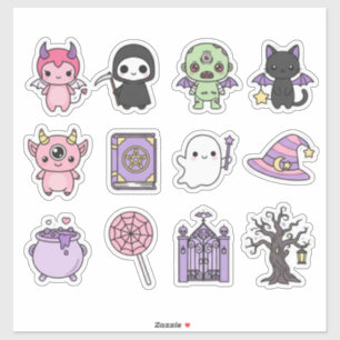 Adesivo Kawaii Spooky & Cute Halloween Sticker Pack
