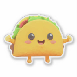 Adesivo Kawaii Taco