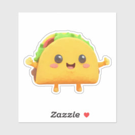 Adesivo Kawaii Taco