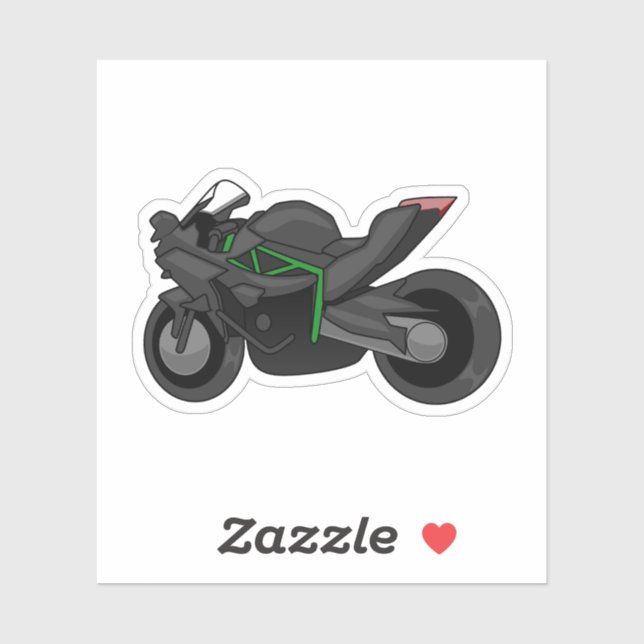 Adesivo Kawasaki H2R simple style (Folha)