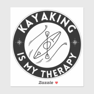 Adesivo Kayaking É Minha Terapia