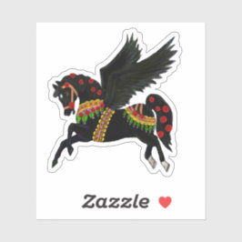 Adesivo Kayemess Black Carousel Pegasus Sticker