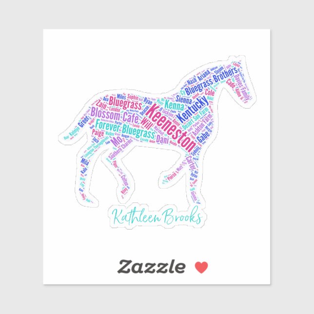 Adesivo Keeneston Horse Vinyl Sticker (Folha)