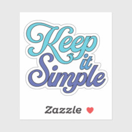 Adesivo Keep It Simple Sticker (Blue)