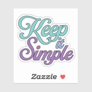 Adesivo Keep It Simple Sticker (Purple)