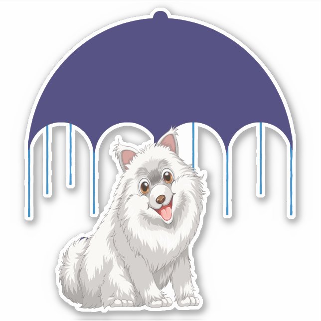 Adesivo Keeshond (Frente)