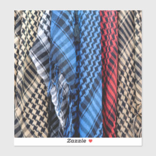 Adesivo Keffiyeh palestino colorido