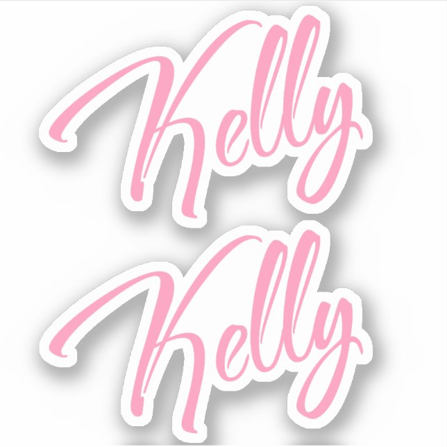 Adesivo Kelly Decorative Name (Nome decorativo de Kelly) n (Frente)