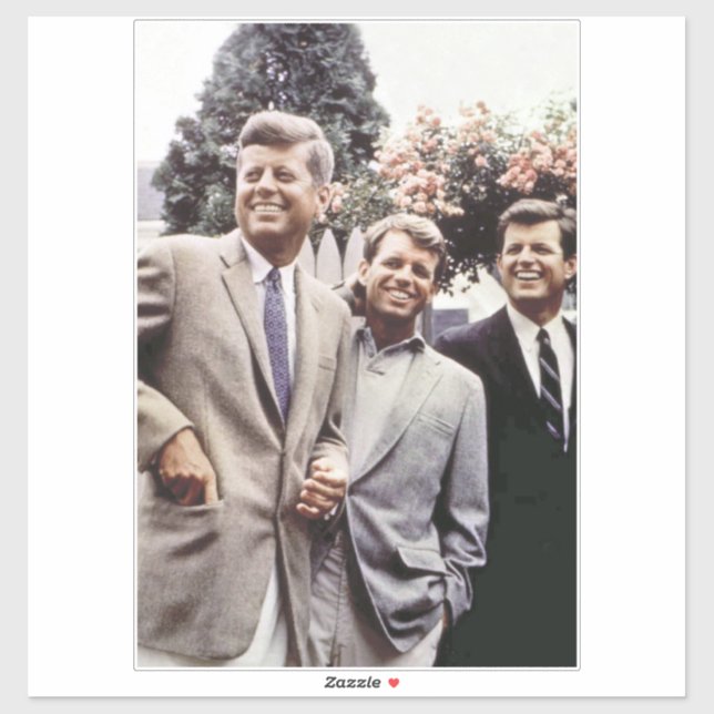 Adesivo Kennedy Brothers, Presidente John, Robert & Ted (Folha)