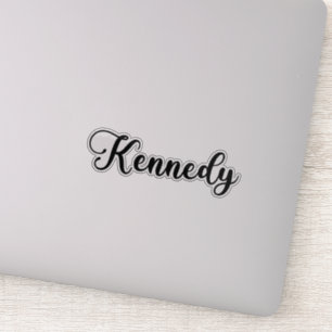 Adesivo Kennedy Name - Caligrafia manuscrita