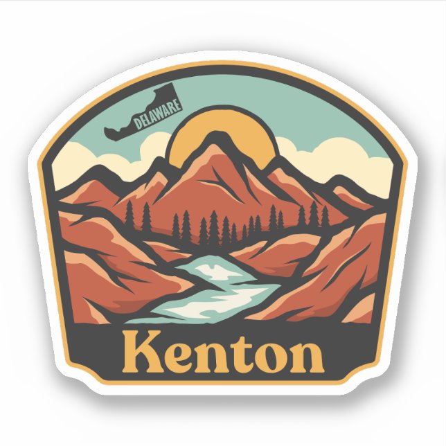 Adesivo Kenton, Delaware  (Frente)