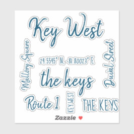 Adesivo Key West Laser Cut Stickers