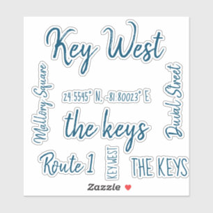 Adesivo Key West Laser Cut Stickers