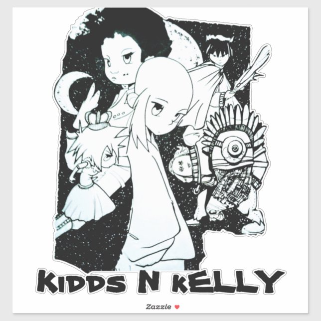 Adesivo Kidds E Kelly (Folha)