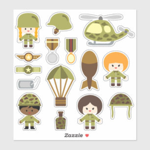 Adesivo Kids Army Sticker