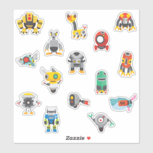 Adesivo Kids Goofone Robots Sticker