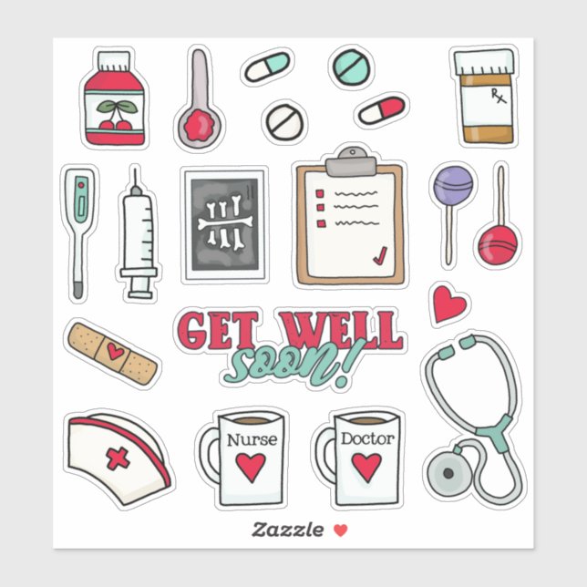 Adesivo Kids Medical Kit (Folha)