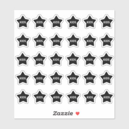 Adesivo Kids Menu Wedding Place Card Food Meal Choice