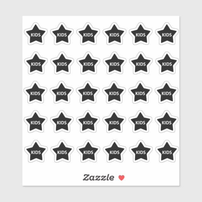 Adesivo Kids Menu Wedding Place Card Food Meal Choice (Folha)