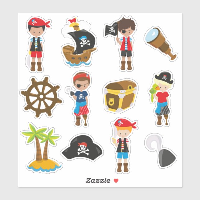 Adesivo Kids Pirates (Folha)