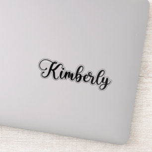 Adesivo Kimberly Name - Caligrafia manuscrita