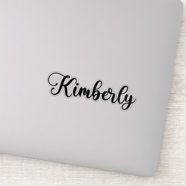 Adesivo Kimberly Name - Caligrafia manuscrita (Detalhe)