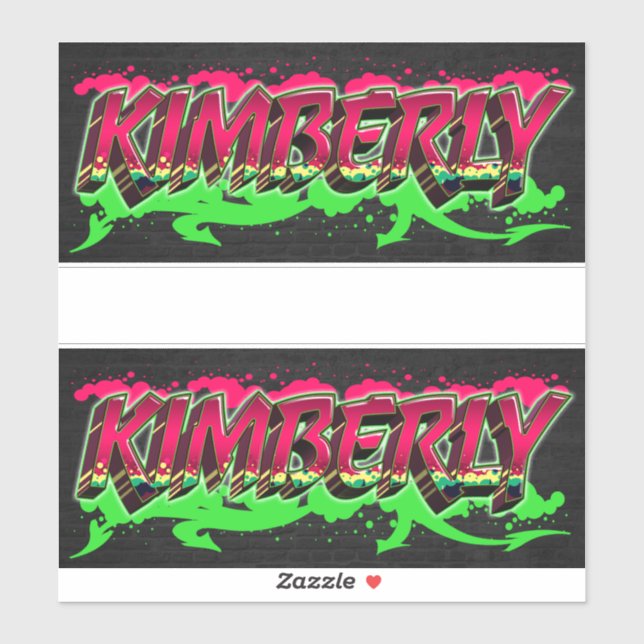 Adesivo Kimberly Vorname Name Graffiti Aufkleber Sticker (Folha)