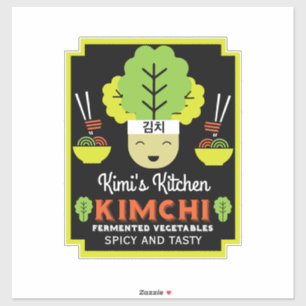 Adesivo Kimchi Kitchen Home Made Comida