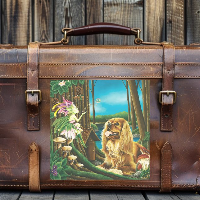 Adesivo King Charles Spaniel Sprite Fantasy (Criador carregado)