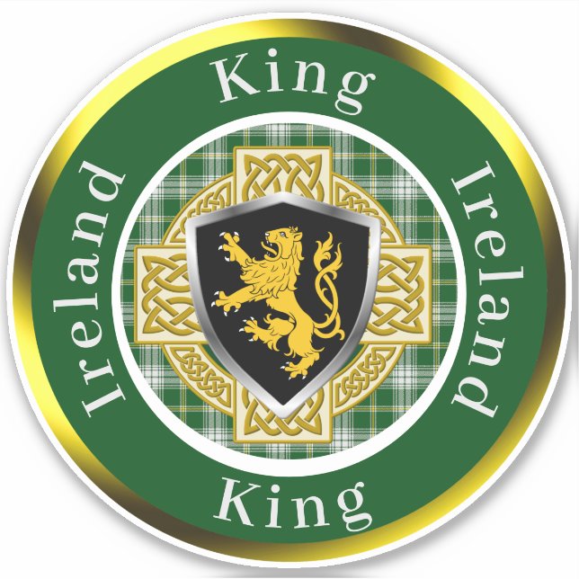 Adesivo King Shield & Celtic Cross Personalizado (Frente)