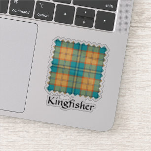 Adesivo Kingfisher Tartan Sticker