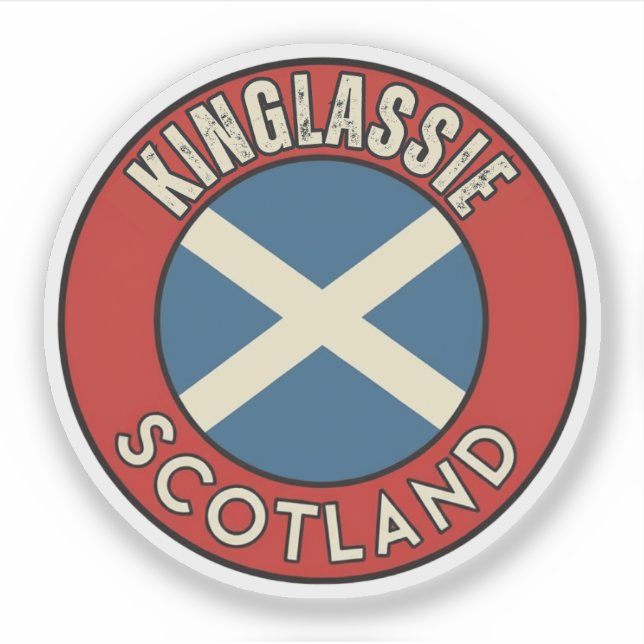 Adesivo Kinglassie, Escócia (Frente)