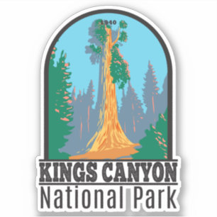 Adesivo Kings Canyon National Park General Grant Tree