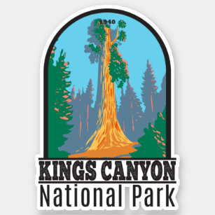 Adesivo Kings Canyon National Park General Grant Tree