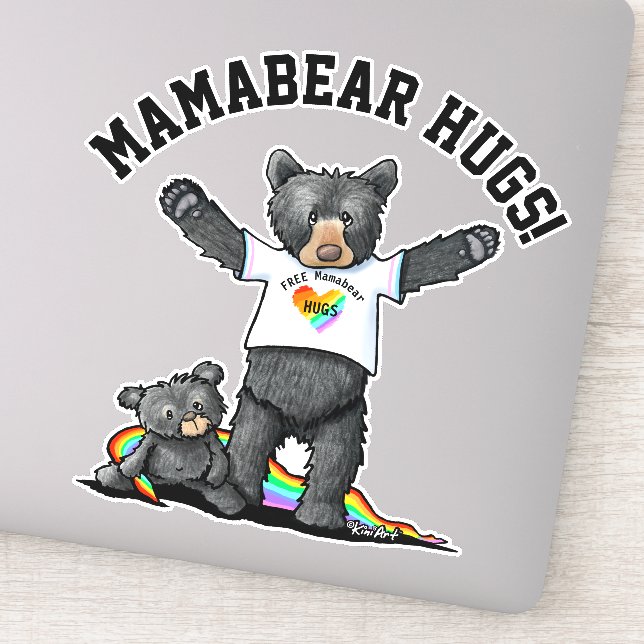 Adesivo KiniArt Mamabear Hugs Sticker (Detalhe)