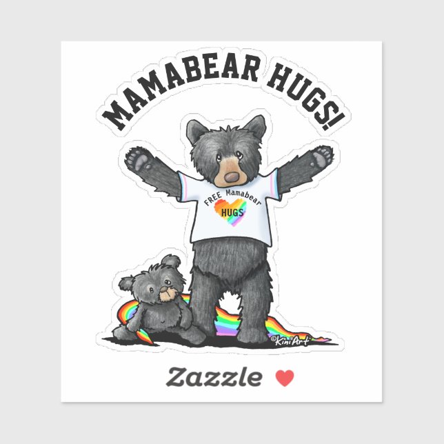 Adesivo KiniArt Mamabear Hugs Sticker (Folha)