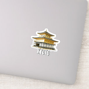 Adesivo Kioto - Japão - Ouro Kinkatsuji - Pavilhão