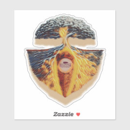 Adesivo KIss Cut Hungry Hollow Brewing Sticker 