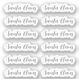 Adesivo Kiss-Cut Santa Claus Signature Abigaile Sticker