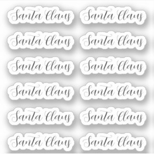 Adesivo Kiss-Cut Santa Claus Signature Abigaile Sticker