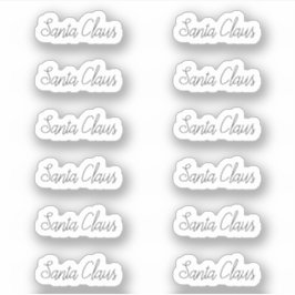 Adesivo Kiss-Cut Santa Claus Signature Alexandrea Sticker
