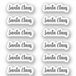 Adesivo Kiss-Cut Santa Claus Signature Angela Script