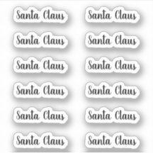 Kiss-Cut Santa Claus Signature Angeletti