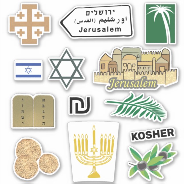 Adesivo Kit inicial do Diário do Jerusalem Sticker Pack (Frente)