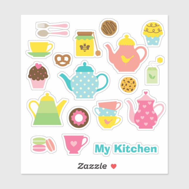 Adesivo Kitchen Sticker Set (Folha)