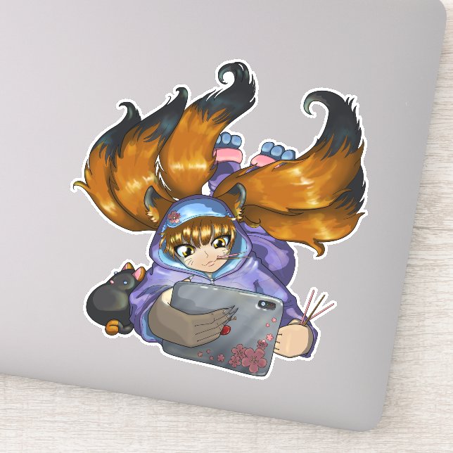Adesivo Kitsune Life (Detalhe)