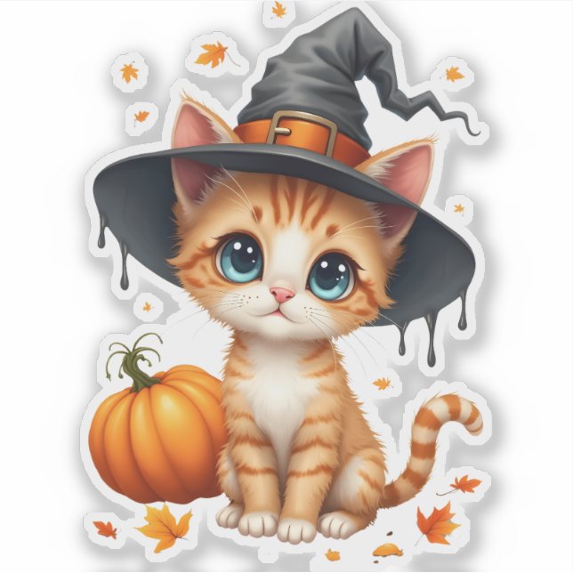 Adesivo Kitty Bruxa  (Frente)