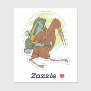 Adesivo Kiwi caminhando